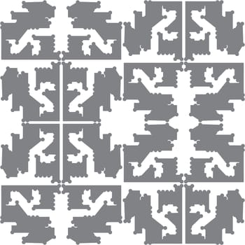 Phisics and mecanics, engineering a digital board. Vector illustration.