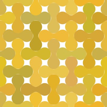 An abstract vintage metaball pattern background. Vector illustration