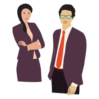 Portrait of an attractive young business people.