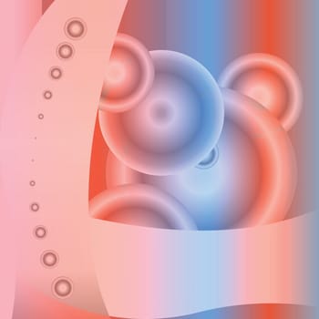 Creative circles background with space for text. Vector illustration.