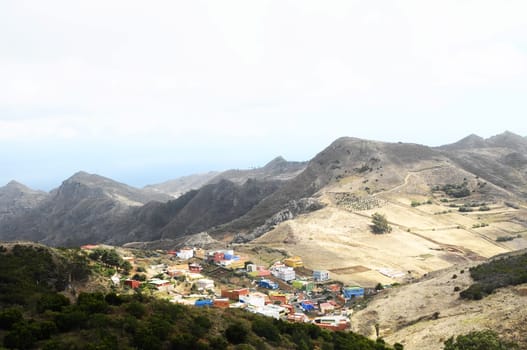 One Very Small Ancient Village in Canary Island Spain