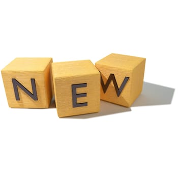 Wooden cubes with new