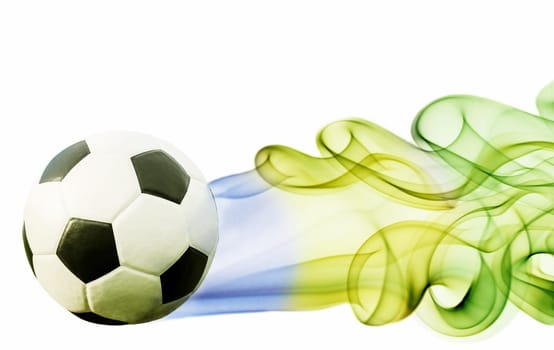 Vintage photo of soccer ball OF Brazil 2014