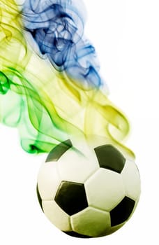 Vintage photo of soccer ball OF Brazil 2014
