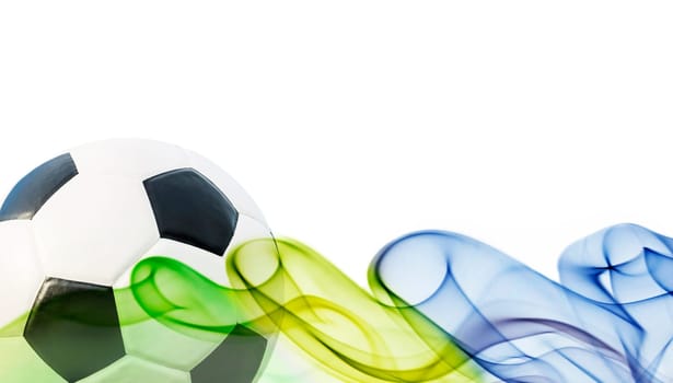 Vintage photo of soccer ball OF Brazil 2014