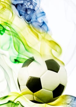 Vintage photo of soccer ball OF Brazil 2014