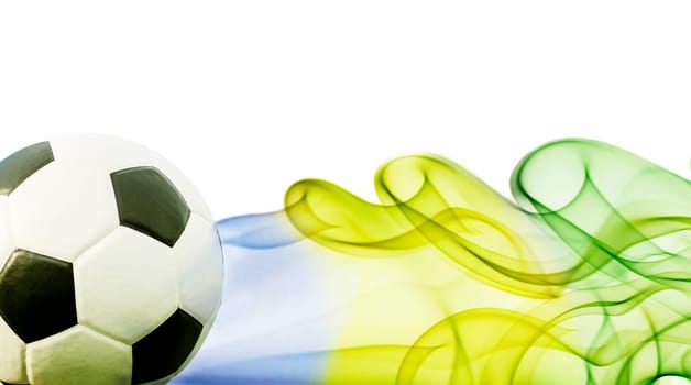 Vintage photo of soccer ball OF Brazil 2014