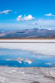 Salinas Grandes on Argentina Andes is a salt desert in the Jujuy Province. More significantly, Bolivas Salar de Uyuni is also located in the same region