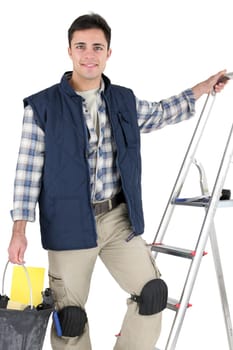 Tiler with materials