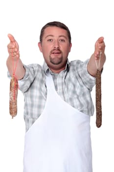 portrait of a butcher