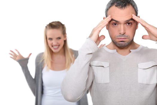 Couple having argument