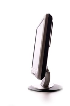 Flatscreen monitor on white