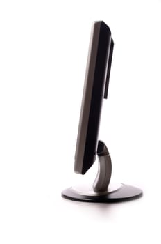 Flatscreen monitor on white