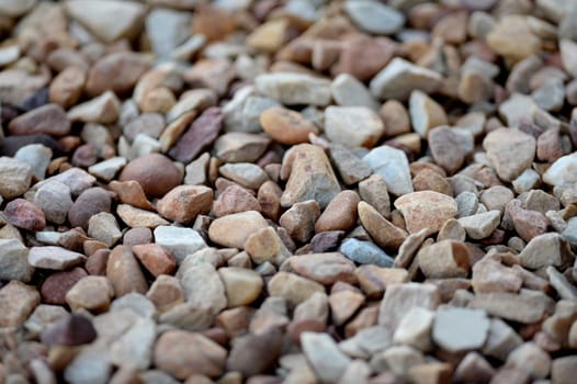 A close up shot of gravel rocks