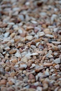 A close up shot of gravel rocks