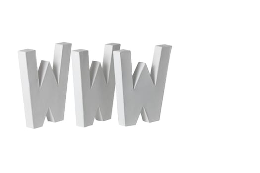 Large WWW letters
