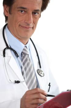 Doctor with clipboard