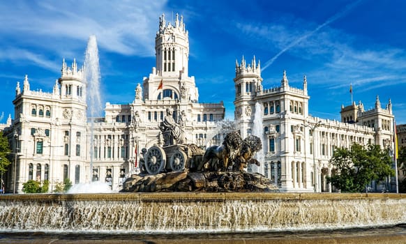Cibeles museo and  located downtown Madrid, Spain