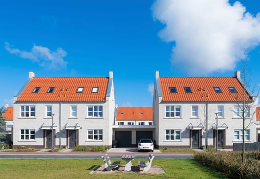 newly build residential area in the netherlands