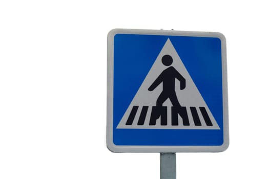 Street pedestrian crossing signal,white background.
