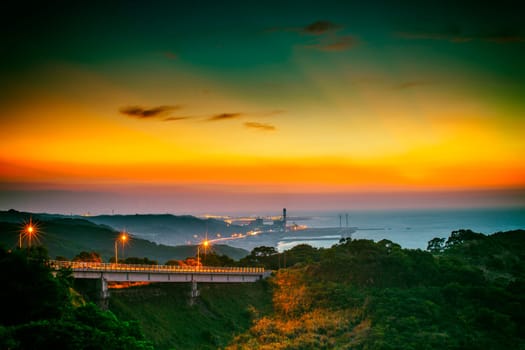 Beautiful sunset above the sea for adv or others purpose use