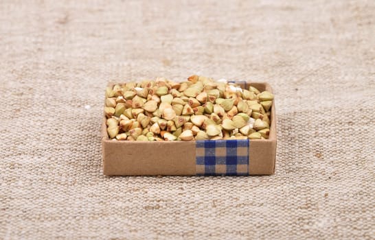 Buckwheat on linen