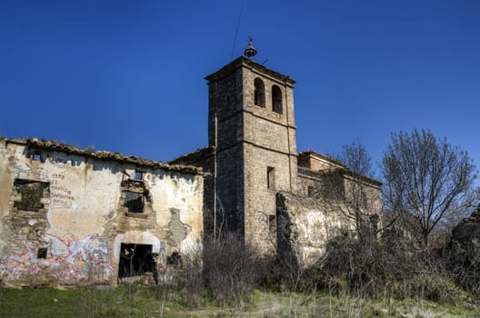 Ruins of one abandoned church