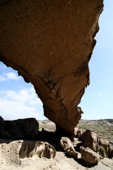 Desert landscape in Tenerife Canary Islands Spain