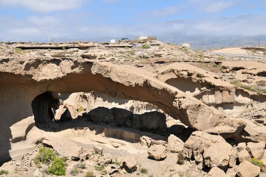 Desert landscape in Tenerife Canary Islands Spain