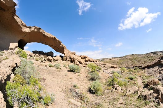Desert landscape in Tenerife Canary Islands Spain