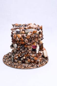 Seashell Decorations Handmade Mini House Made of Shells
