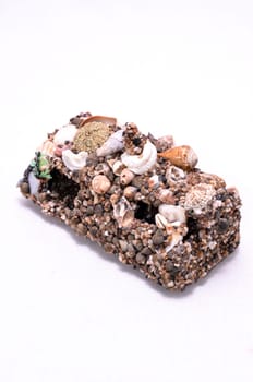 Seashell Decorations Handmade Mini House Made of Shells