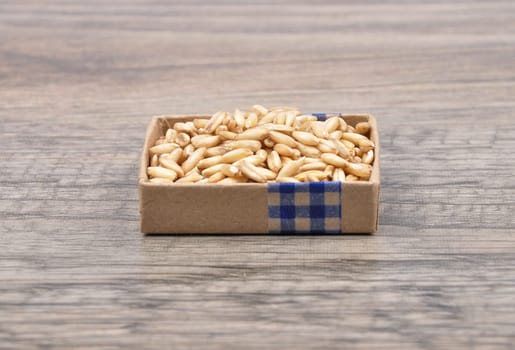 Oats on wood
