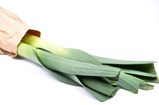 Vegetables in paper bags