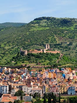 Bosa is situated on the mouth of the river Temo, the only town in Sardinia built on the estuary of a river navigable.