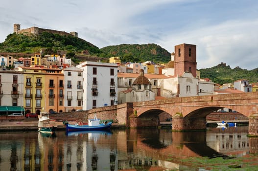 Bosa is situated on the mouth of the river Temo, the only town in Sardinia built on the estuary of a river navigable.