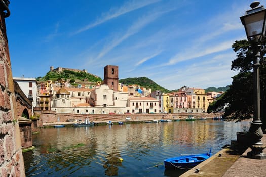 Bosa is situated on the mouth of the river Temo, the only town in Sardinia built on the estuary of a river navigable.