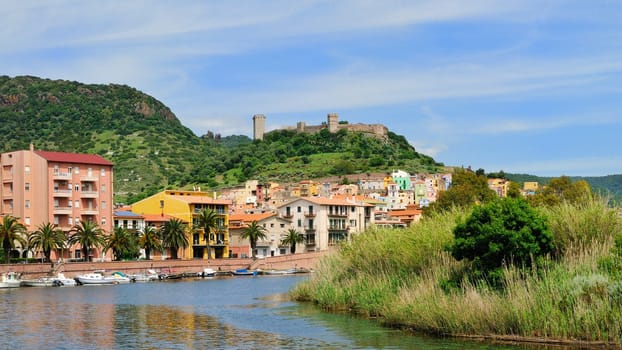 Bosa is situated on the mouth of the river Temo, the only town in Sardinia built on the estuary of a river navigable.
