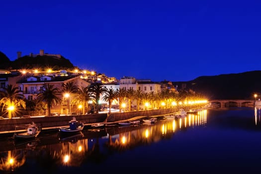 Bosa is situated on the mouth of the river Temo, the only town in Sardinia built on the estuary of a river navigable.