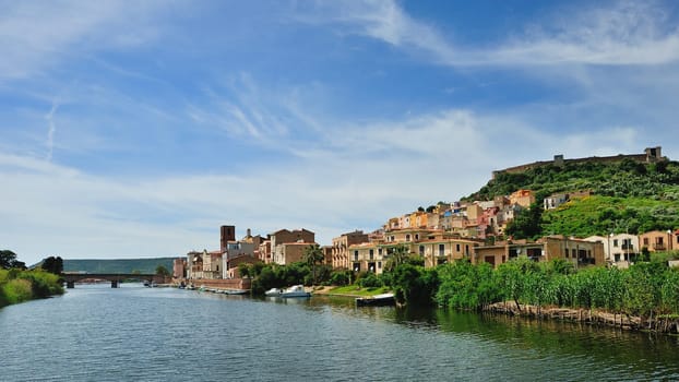 Bosa is situated on the mouth of the river Temo, the only town in Sardinia built on the estuary of a river navigable.