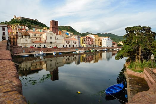 Bosa is situated on the mouth of the river Temo, the only town in Sardinia built on the estuary of a river navigable.