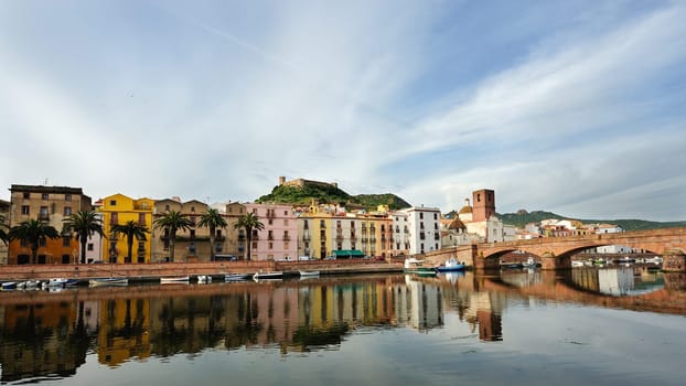 Bosa is situated on the mouth of the river Temo, the only town in Sardinia built on the estuary of a river navigable.