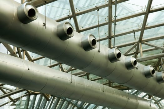 Air conditioning and ventilation within the trade building