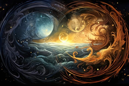 In the realm of fantasy, whirling vortex elementals manifest, harnessing their elemental prowess to conjure powerful storms.
