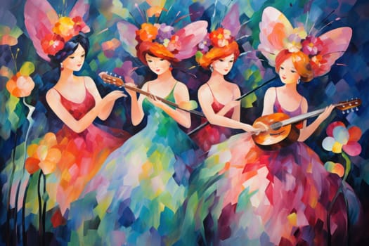 Immerse yourself in the enchanting world of holiday magic with this captivating illustration by a professional visual artist.