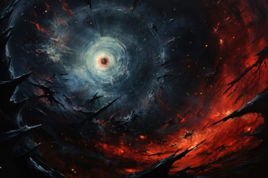In the realm of fantasy, whirling vortex elementals manifest, harnessing their elemental prowess to conjure powerful storms.