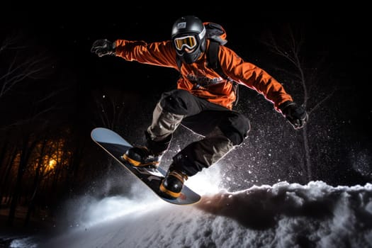 A dynamic portrayal of the exhilarating winter season, featuring individuals engaged in a range of invigorating activities such as skiing, snowboarding, and ice skating.
