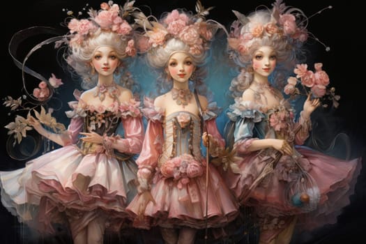 Immerse yourself in the enchanting world of holiday magic with this captivating illustration by a professional visual artist.