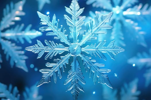 An artistic masterpiece showcasing the exquisite details and singular beauty of individual snowflakes, captured through the lens of macro photography, unraveling their complex, one-of-a-kind designs.