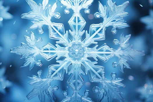 An artistic masterpiece showcasing the exquisite details and singular beauty of individual snowflakes, captured through the lens of macro photography, unraveling their complex, one-of-a-kind designs.